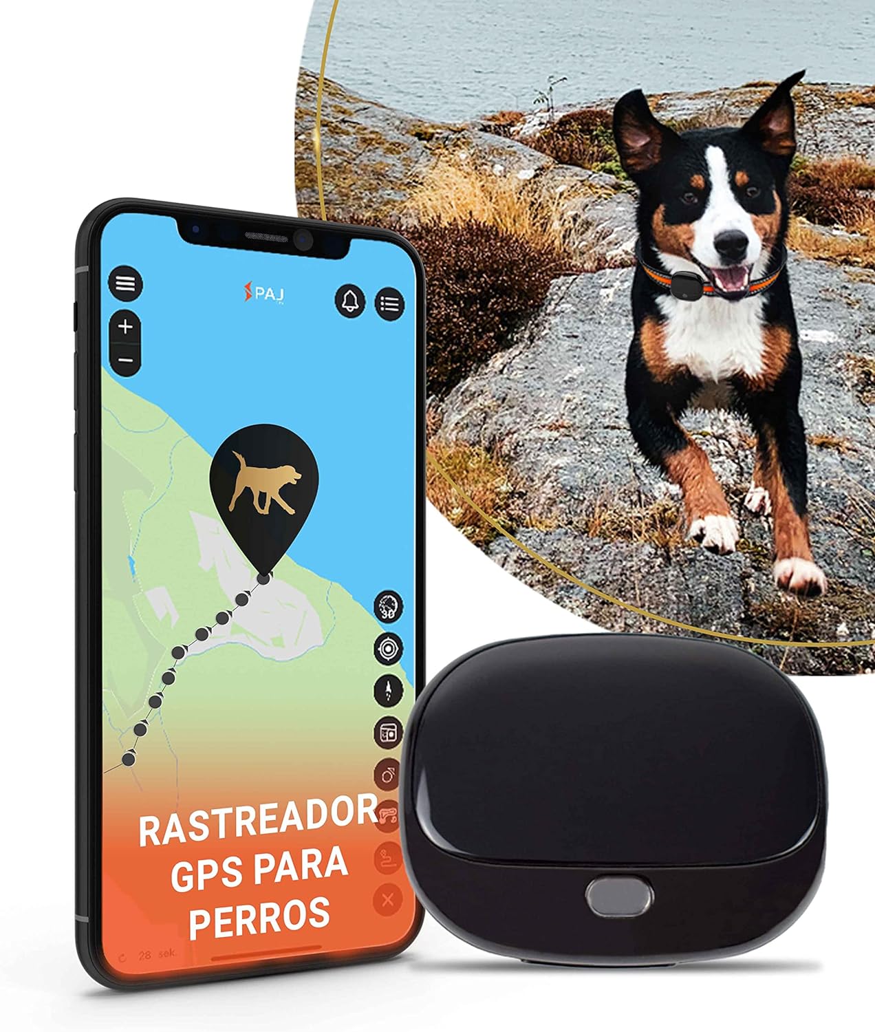  ZEERKEER Rastreador GPS para mascotas, seguimiento GPS